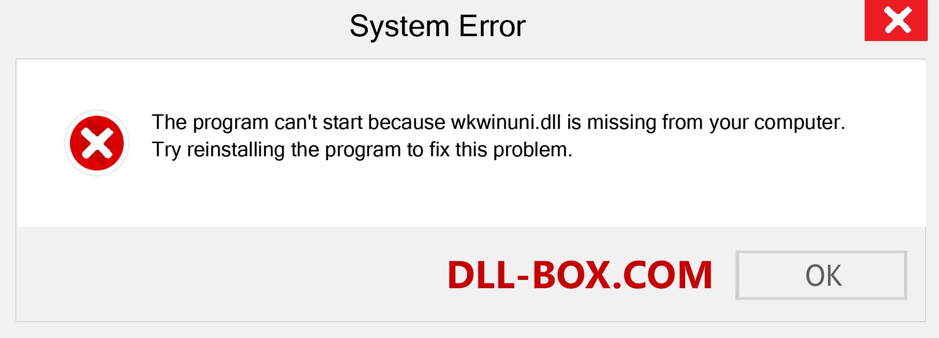  wkwinuni.dll file is missing?. Download for Windows 7, 8, 10 - Fix  wkwinuni dll Missing Error on Windows, photos, images